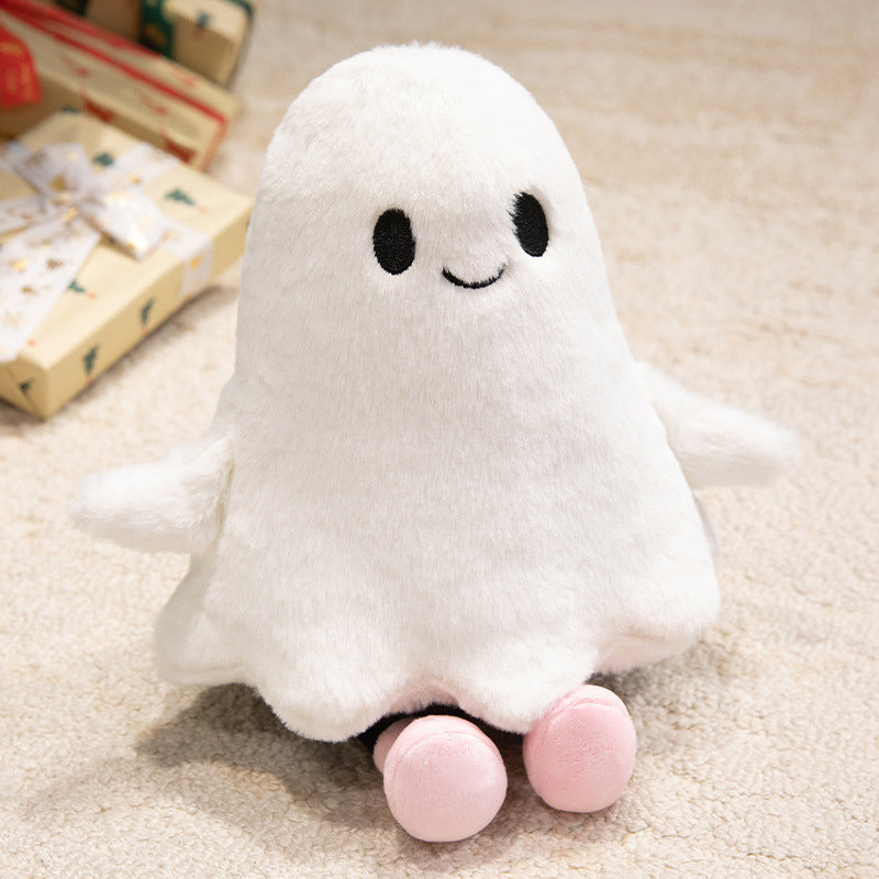 Halloween Plush Ghost Cat Pillow Doll