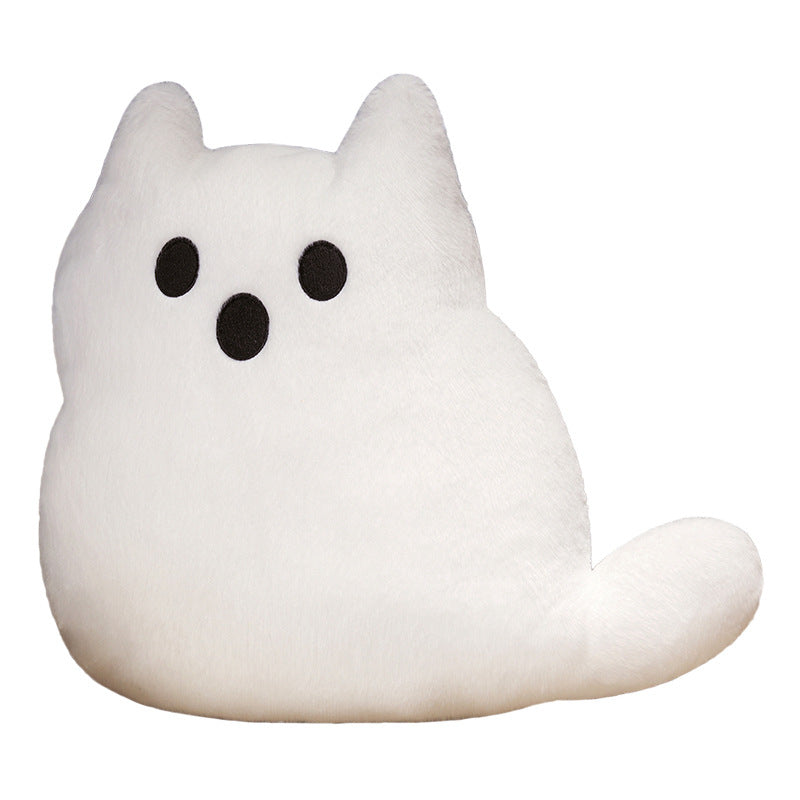 Halloween Plush Ghost Cat Pillow Doll