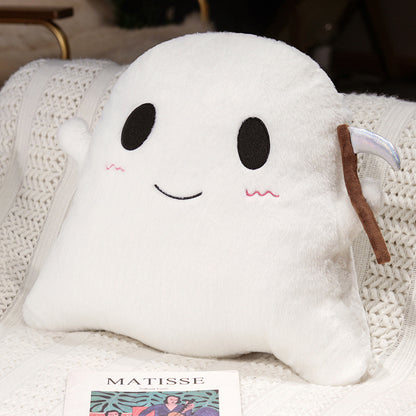 Halloween Plush Ghost Cat Pillow Doll